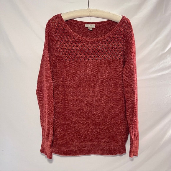 LOFT Burnt Orange Sweater-Size XL - Picture 1 of 6